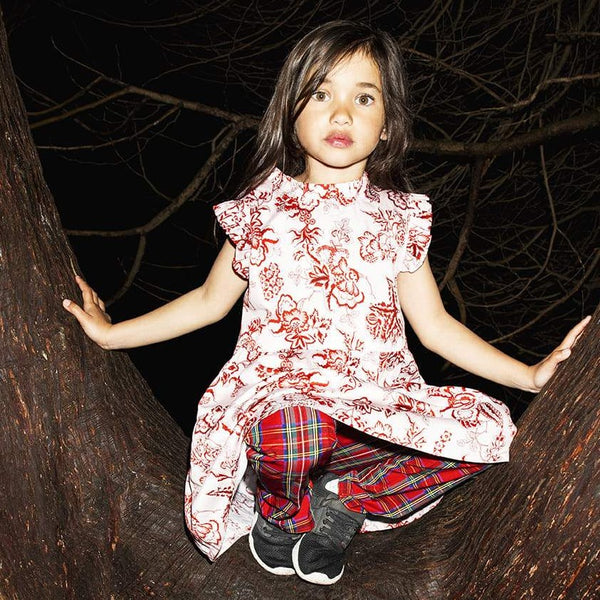 Scarlet Red Dress (No. 125, Fabric No. 14)