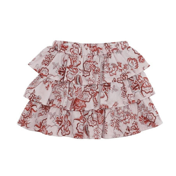 Scarlet Red Tier Skirt (No. 203, Fabric No. 14)