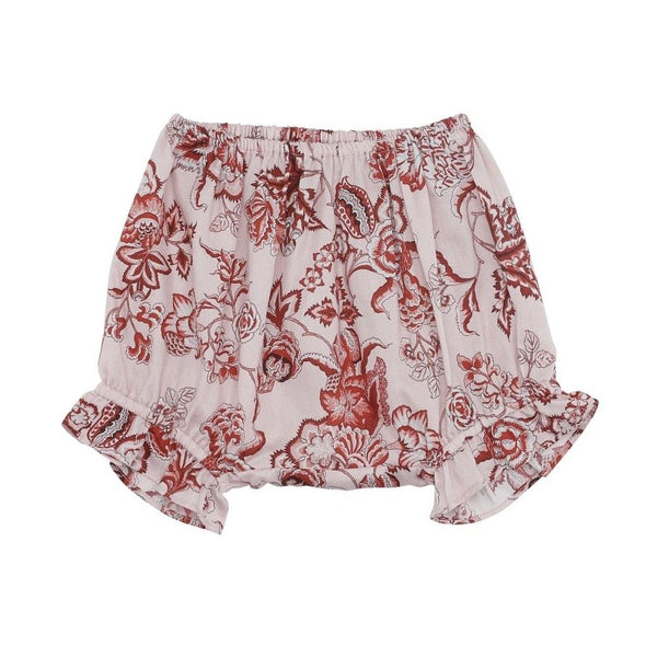 Scarlet Red Baby Shorts (No. 837, Fabric No. 14)