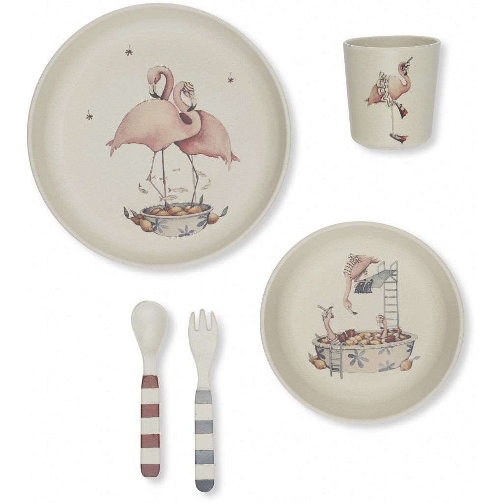 Flamingo dinner set store