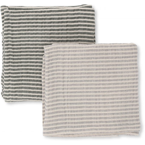 Striped Muslin Cloth 2 Pack