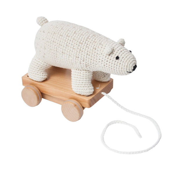 Crochet pull along toy