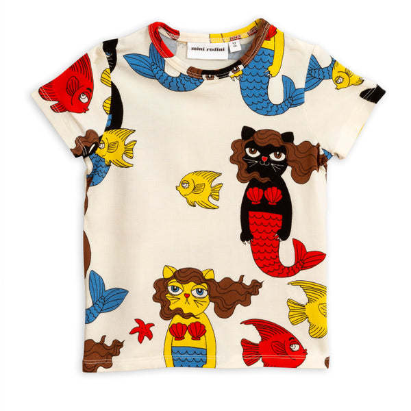 Cat Mermaid Print Tee