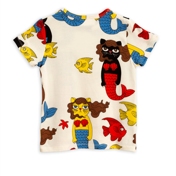 Cat Mermaid Print Tee