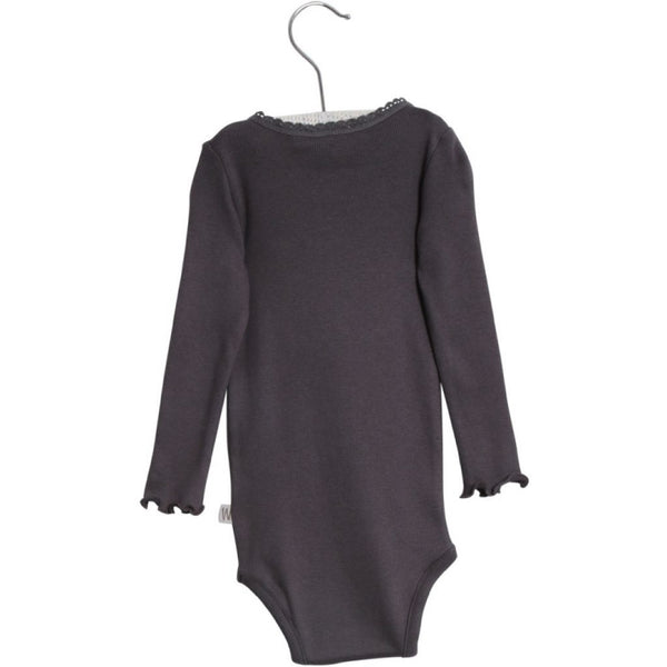 Rib Lace Long Sleeve Body