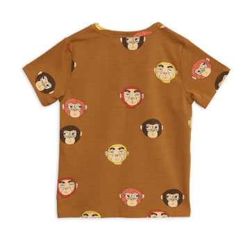 Monkeys Printed Short Sleeve Tee