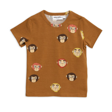 Monkeys Printed Short Sleeve Tee