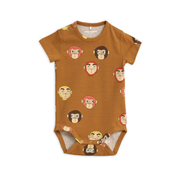 Monkeys Printed Short Sleeve Body