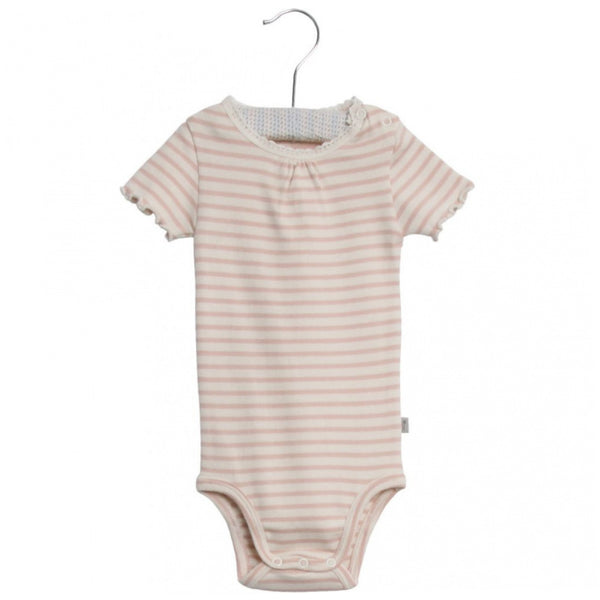 Rib Lace Short Sleeve Body