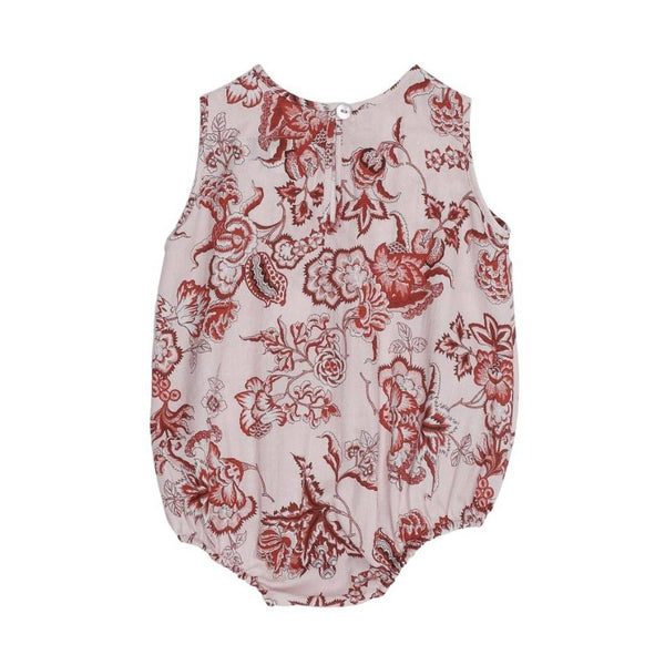 Scarlet Red Baby Romper (No. 812, Fabric No. 14)