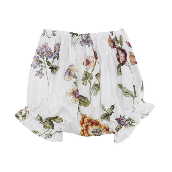 White Summer Baby Shorts (No. 837, Fabric No. 20)