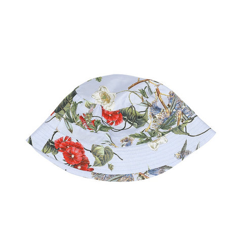 Light Blue Flower Jungle Hat (No. 716, Fabric No. 5)
