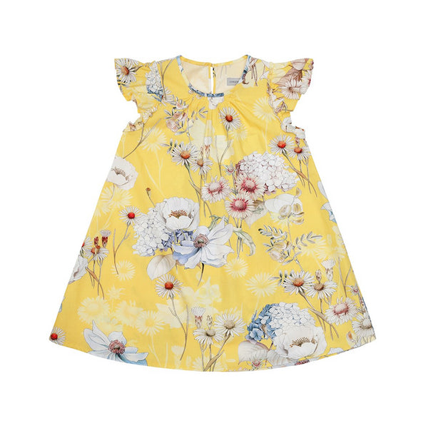 Yellow Flower Dress (No. 101, Fabric No. 22)