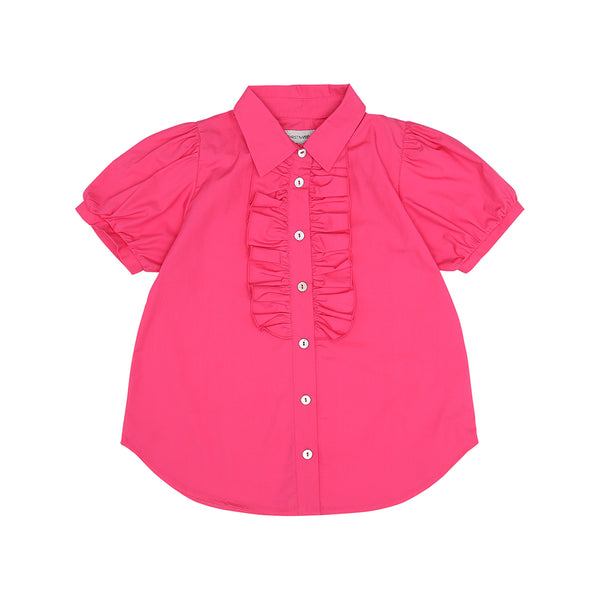 Pink Ruffle Blouse (No. 480, Fabric No. 1)