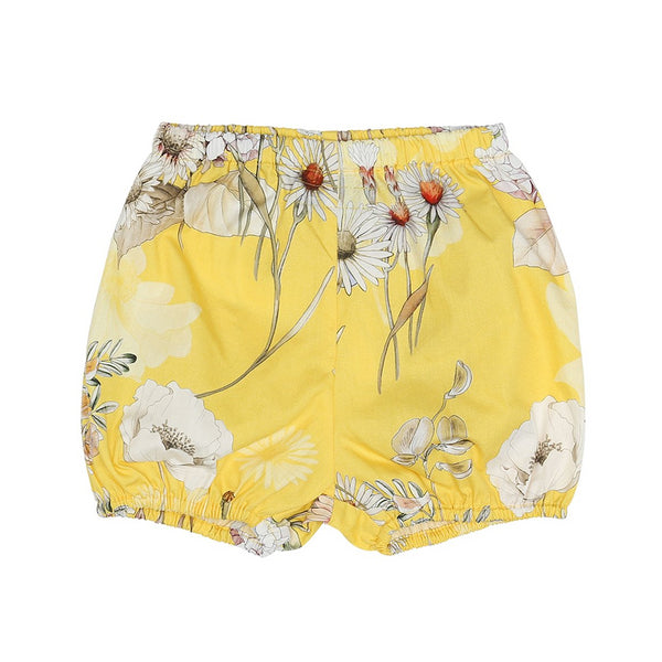 Yellow Flower Baby Shorts (No. 819, Fabric No. 22)