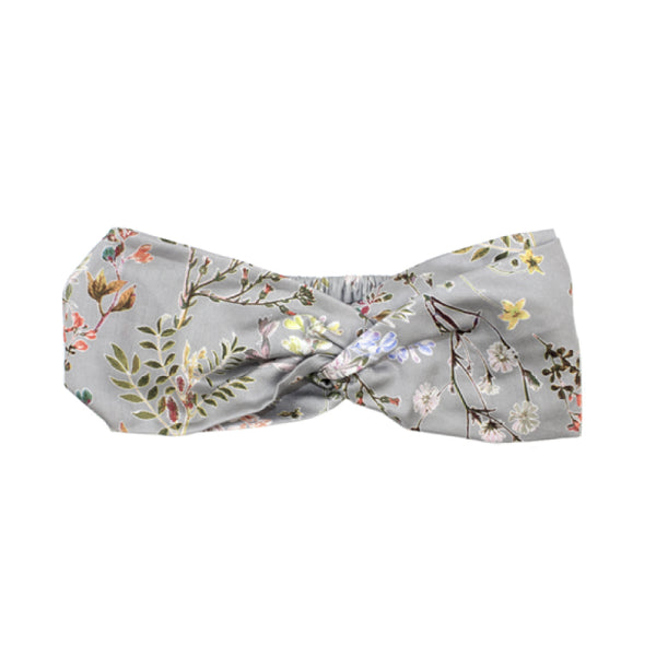 Grey Flower Headband (No. 729, Fabric No. 13)