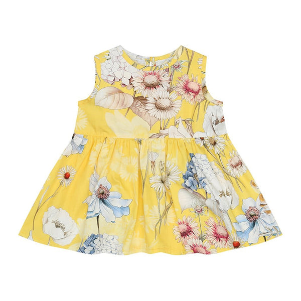 Yellow Flower Baby Dress (No. 831, Fabric No. 22)